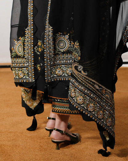 Jugnu | The Reserved View SS Edit | Rani - Dress - available at Maria Faisal in UK and USA.
