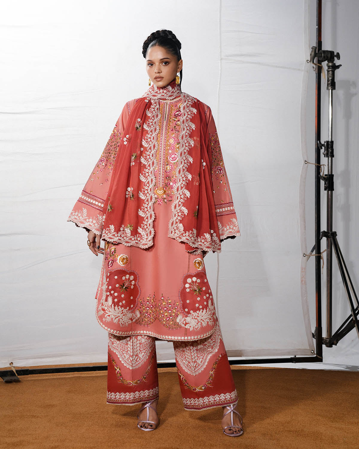 Jugnu Lahore | The Reserved View SS Edit | Dinaz - Dress - available at Maria Faisal in UK and USA.