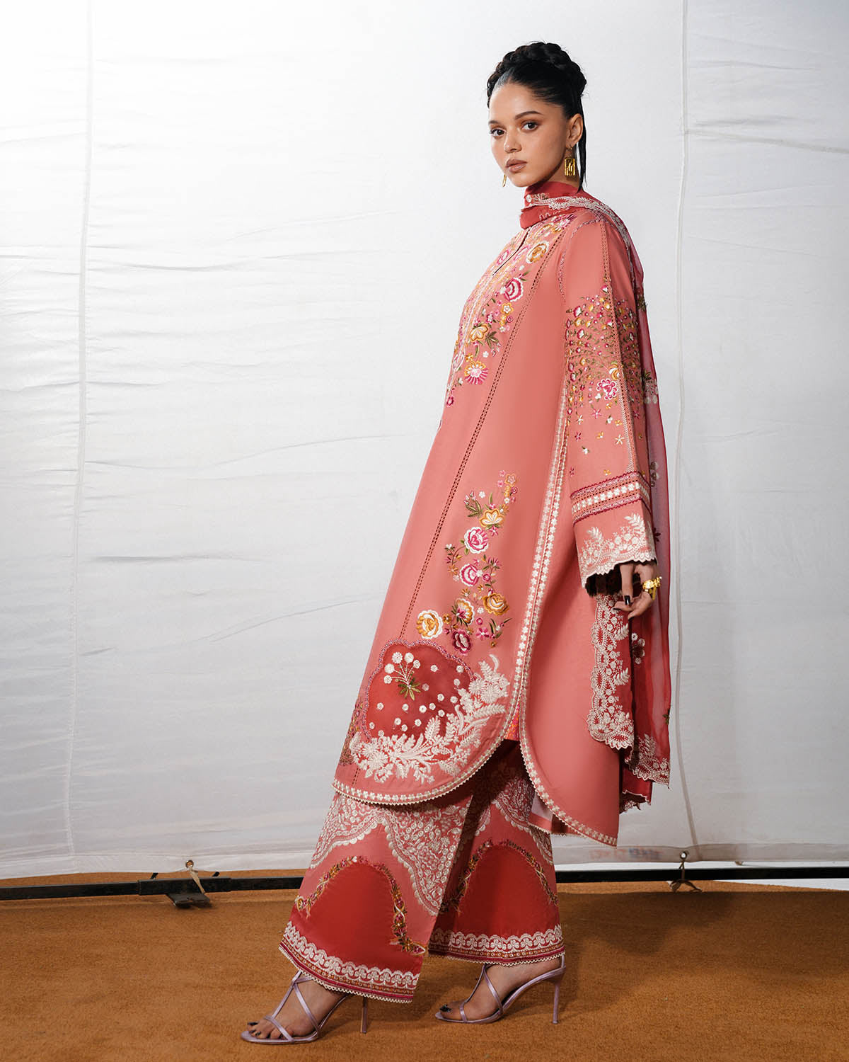 Jugnu Lahore | The Reserved View SS Edit | Dinaz - Dress - available at Maria Faisal in UK and USA.