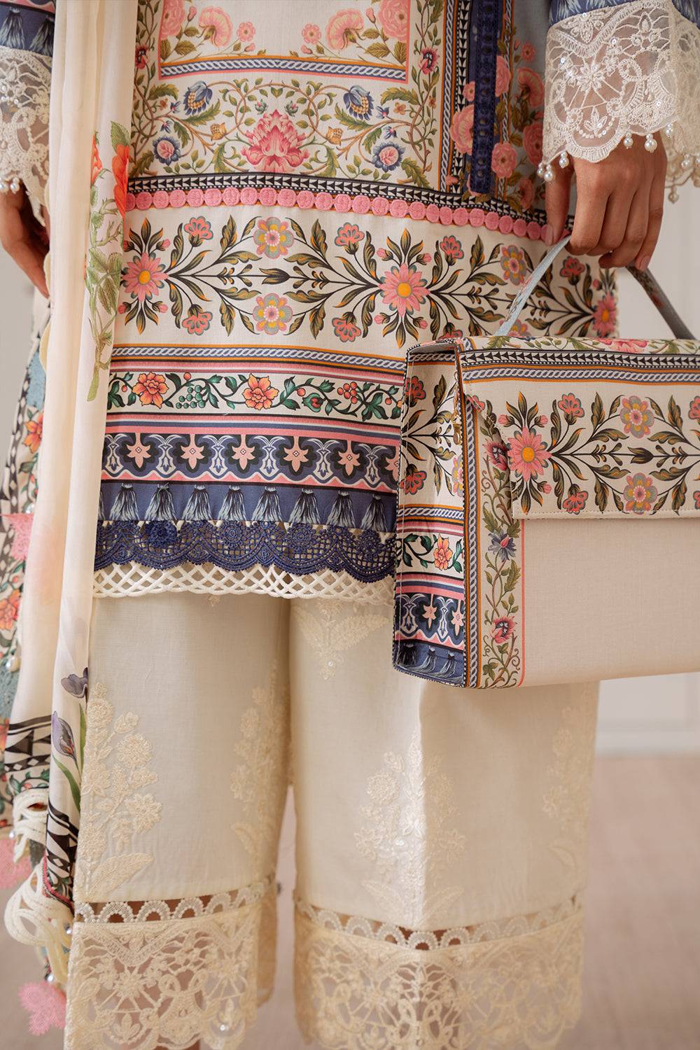 Saira Rizwan | Laanem Summer Lawn 25 | ZUMRA-B-SRL25-07 by Maria Faisal - Registered Vendor of : Saira Rizwan - type : Ladies Clothes - 100% original wedding dresses