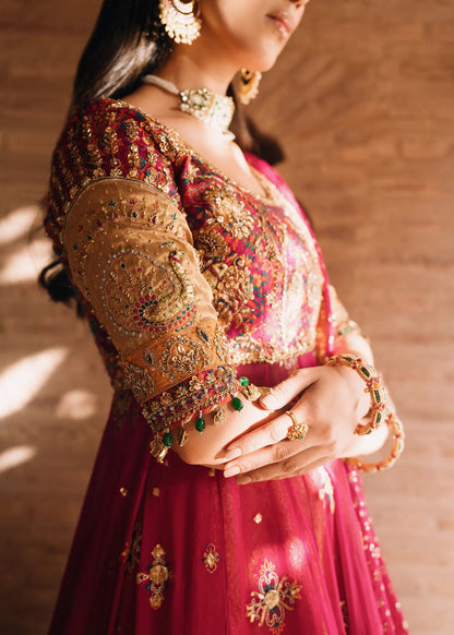 Jeem | Amaltaas Wedding Formals 26 | FUSCHIA NAZ KALIDAR - Wedding Dress - available at Maria Faisal in UK and USA.