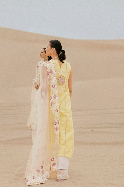 Saira Rizwan | Luxury Lawn 26 | AREZOU-SRL26-04 - Dress - available at Maria Faisal in UK and USA.