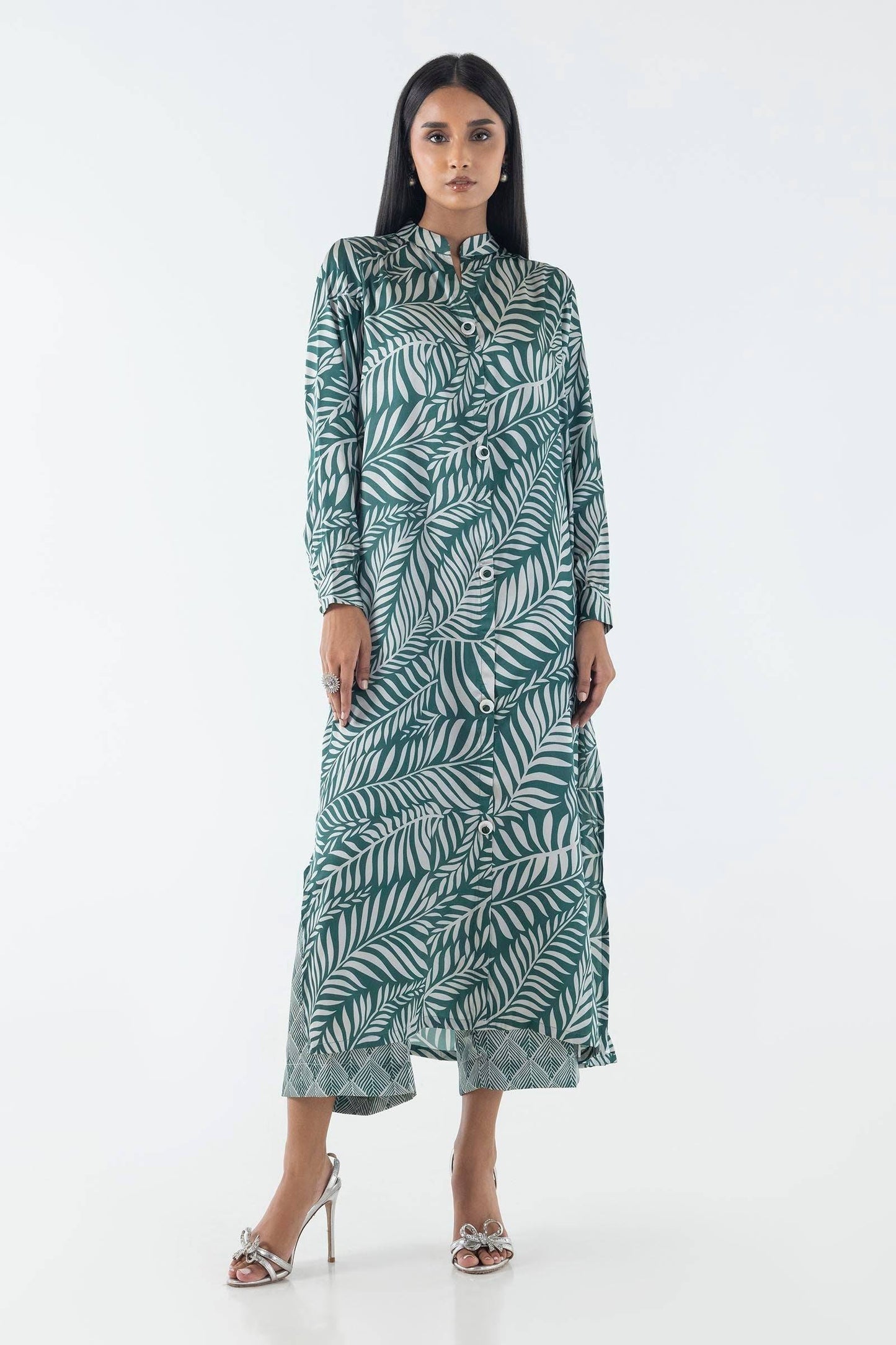 Sana Safinaz | Silk Tunics | FW24STP804P2T by Maria Faisal - Registered Vendor of : Sana Safinaz - type : Ladies Clothes - 100% original wedding dresses