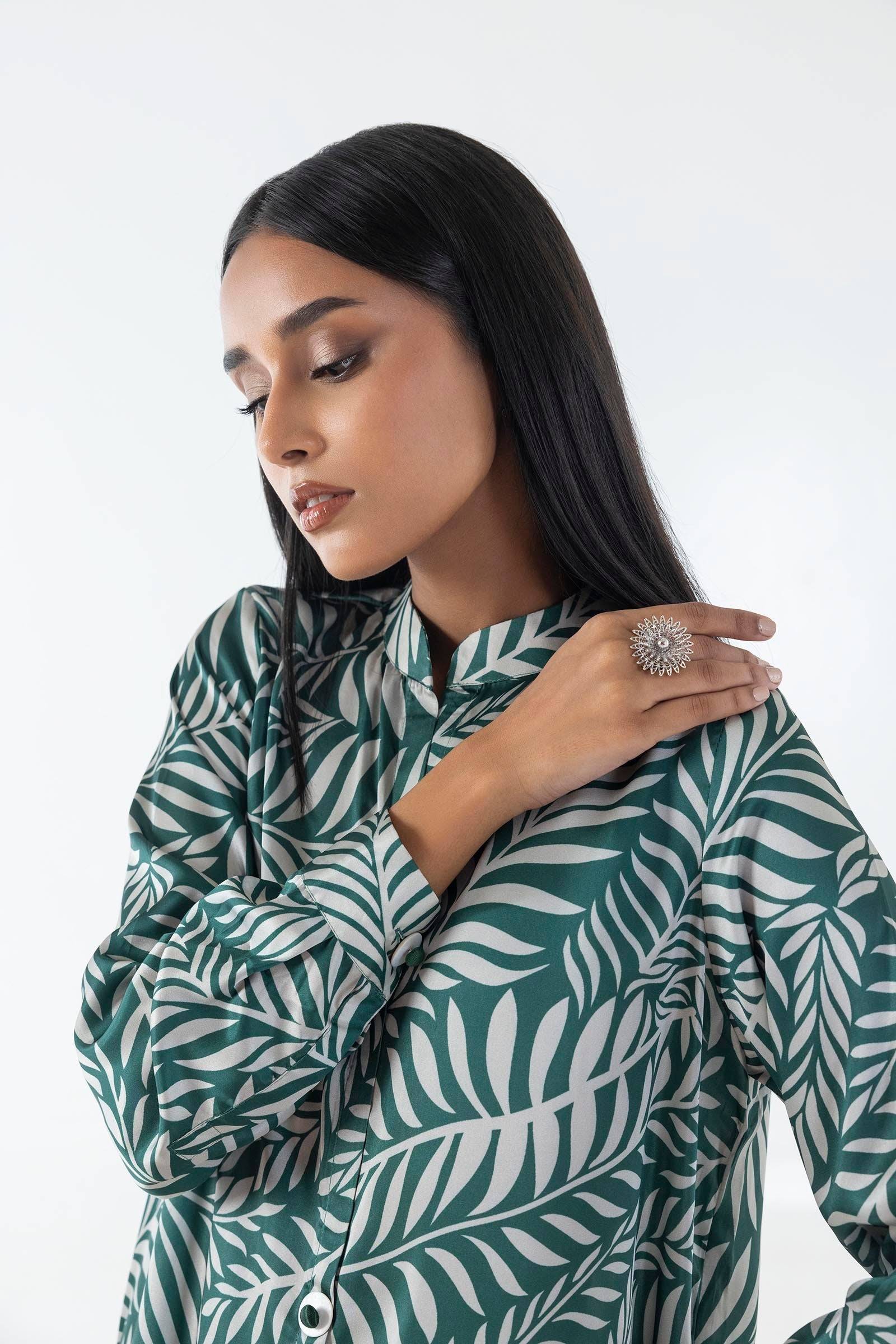 Sana Safinaz | Silk Tunics | FW24STP804P2T by Maria Faisal - Registered Vendor of : Sana Safinaz - type : Ladies Clothes - 100% original wedding dresses