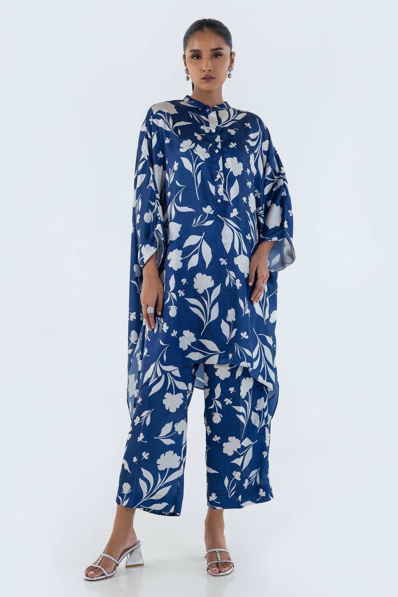 Sana Safinaz | Silk Tunics | FW24STP819P2T by Maria Faisal - Registered Vendor of : Sana Safinaz - type : Ladies Clothes - 100% original wedding dresses