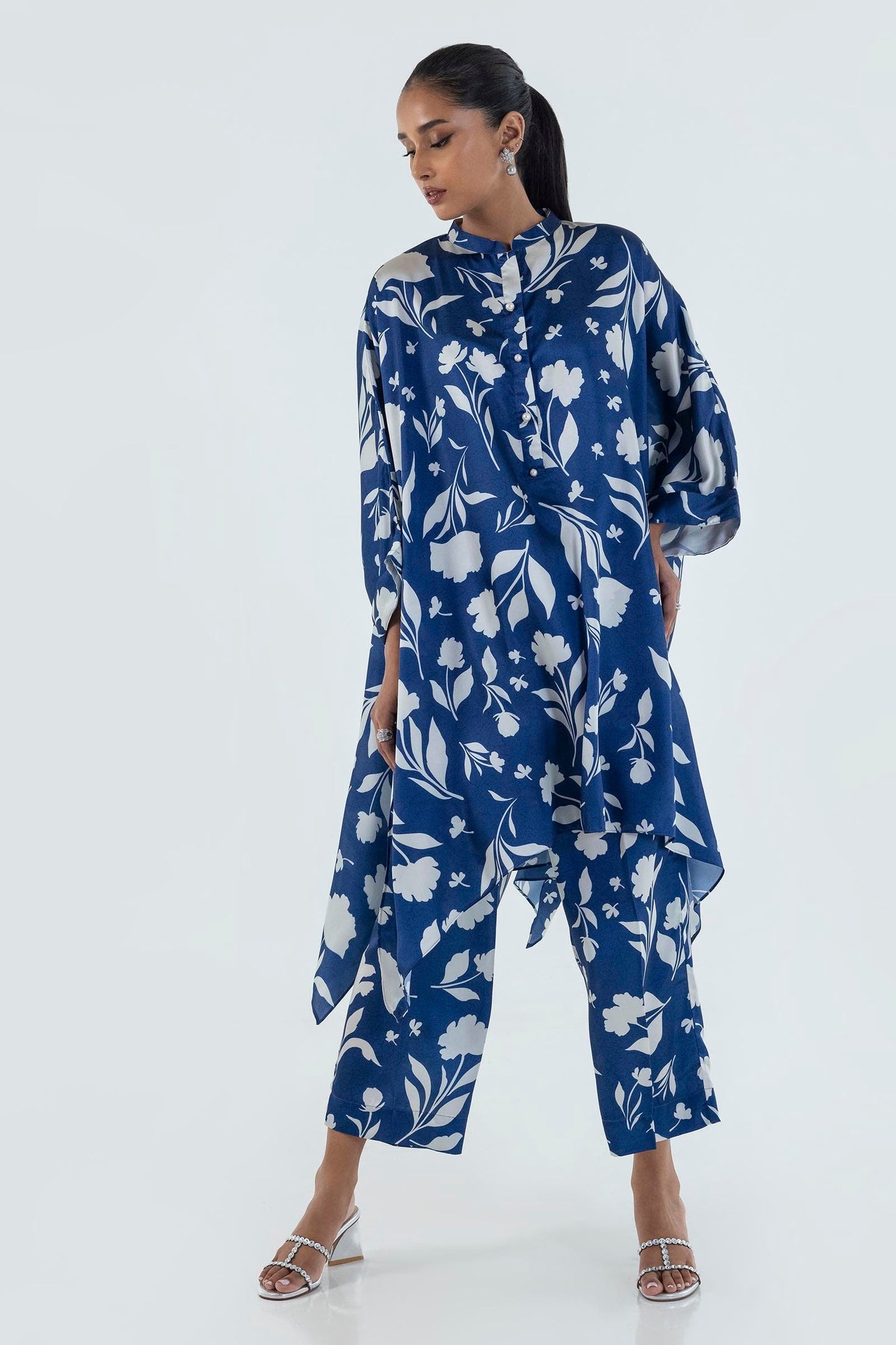 Sana Safinaz | Silk Tunics | FW24STP819P2T by Maria Faisal - Registered Vendor of : Sana Safinaz - type : Ladies Clothes - 100% original wedding dresses