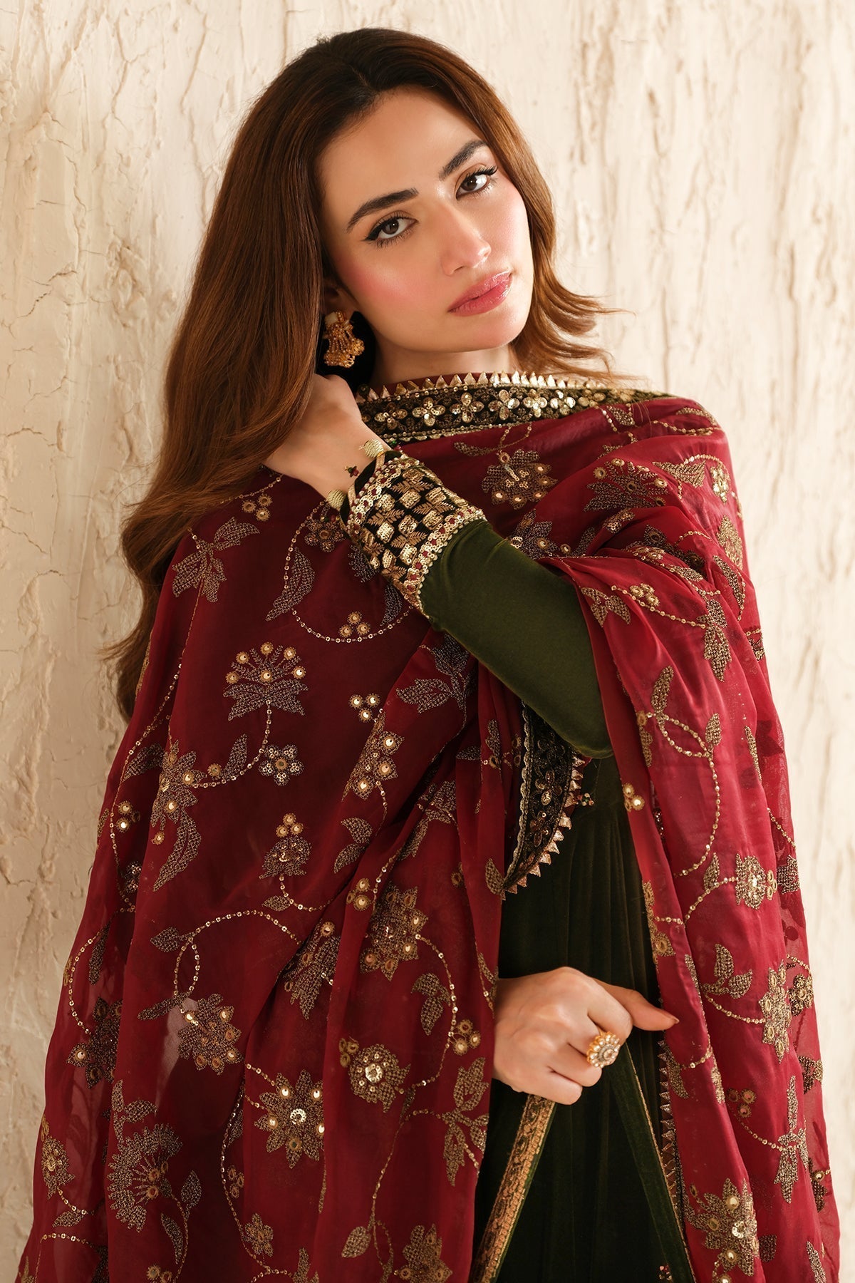 Jazmin | Velvet Edit 24 | Velvet Formal VF-2036 - Ladies Clothes - Maria Faisal