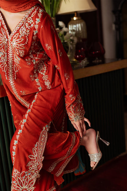 Saira Rizwan | Velvet Pret 25 | NEELAM-SRVP25-06 - Formal Dress - available at Maria Faisal in UK and USA.