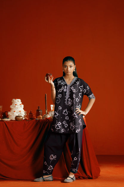 Saira Rizwan | Joolie Co ords | JOOLIE BLACK - JBP25-06 - Ladies Clothes - Maria Faisal