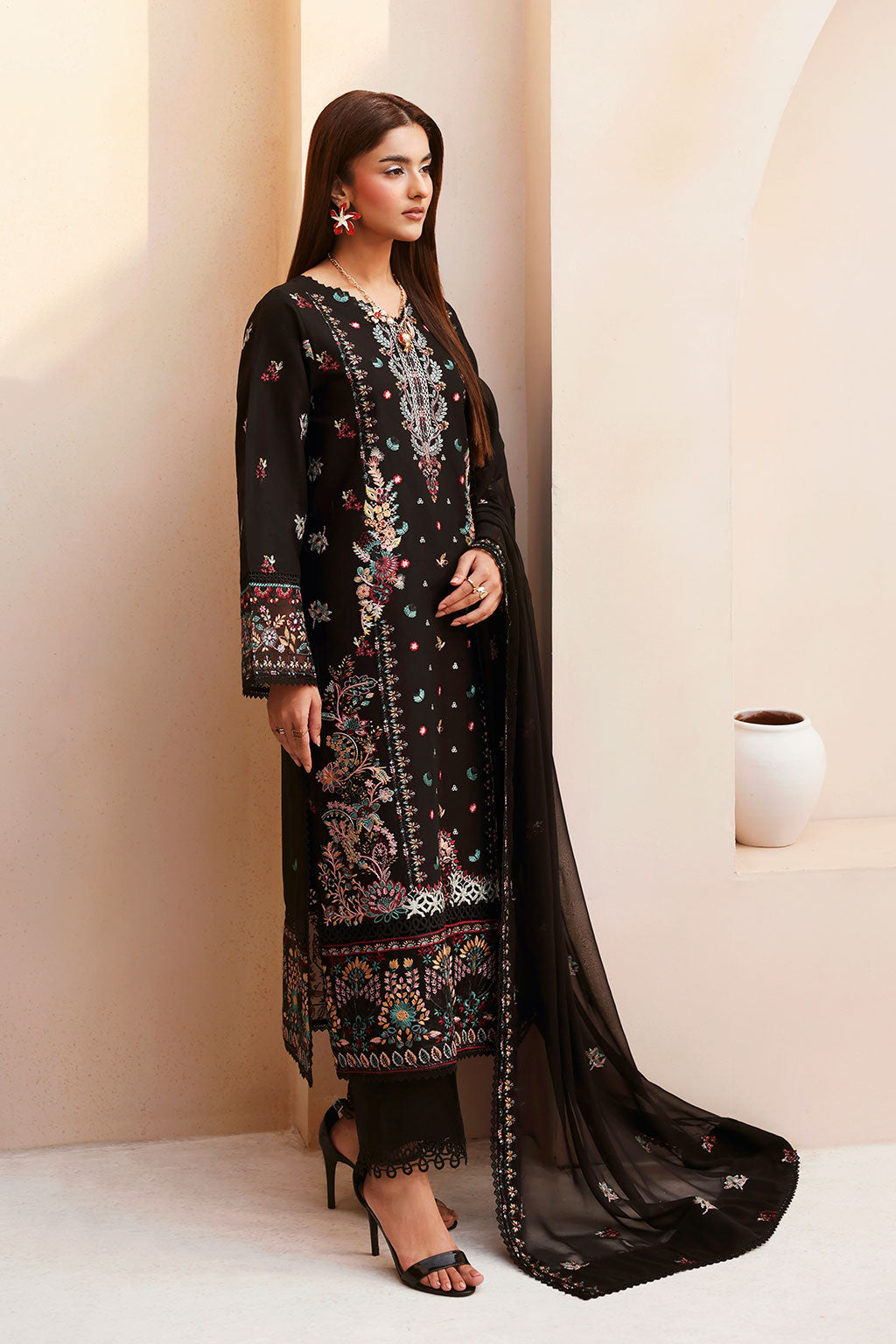Ramsha | Ghazal Luxury Lawn | G-502 - Luxury Dress - available at Maria Faisal in UK and USA.