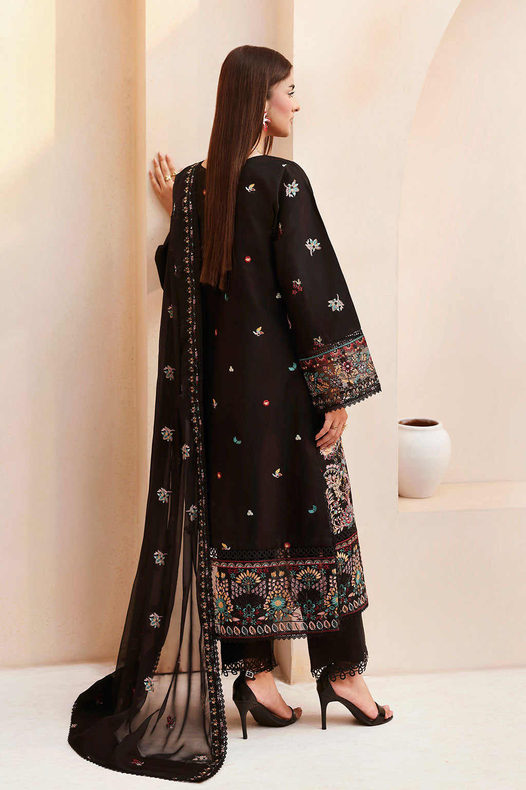Ramsha | Ghazal Luxury Lawn | G-502 - Luxury Dress - available at Maria Faisal in UK and USA.