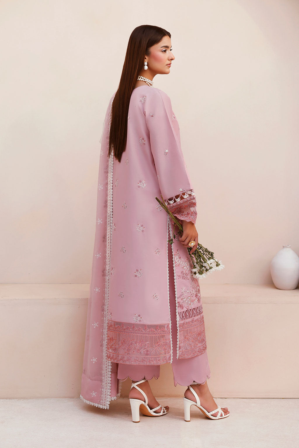 Ramsha | Ghazal Luxury Lawn | G-504 - Luxury Dress - available at Maria Faisal in UK and USA.