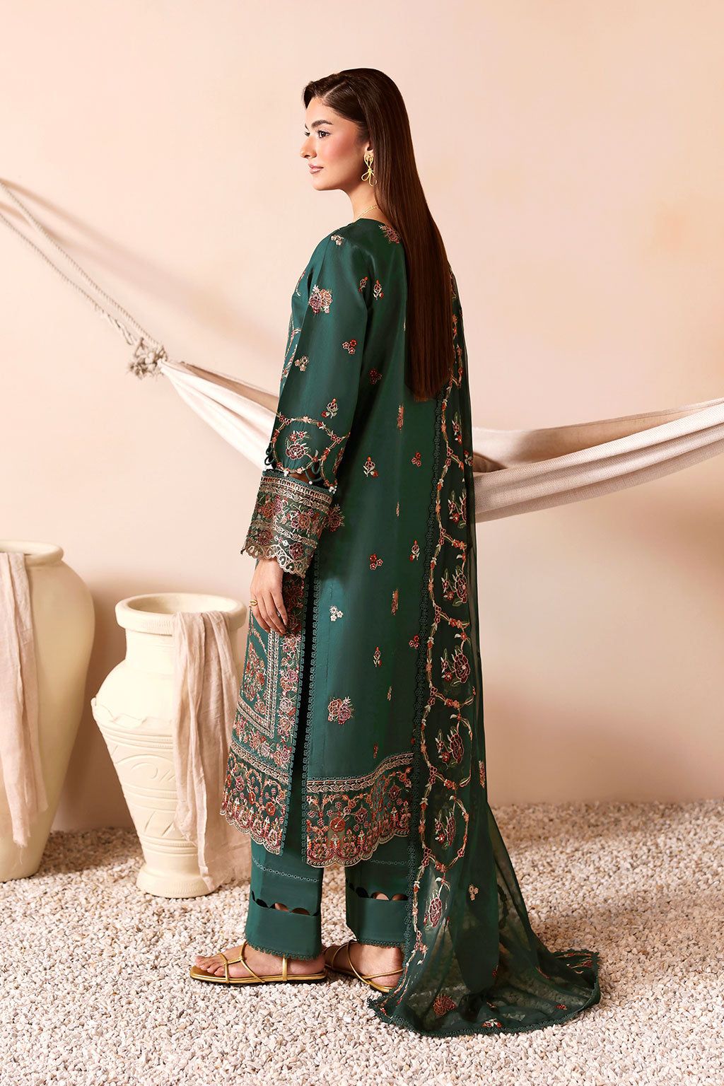 Ramsha | Ghazal Luxury Lawn | G-507 - Luxury Dress - available at Maria Faisal in UK and USA.