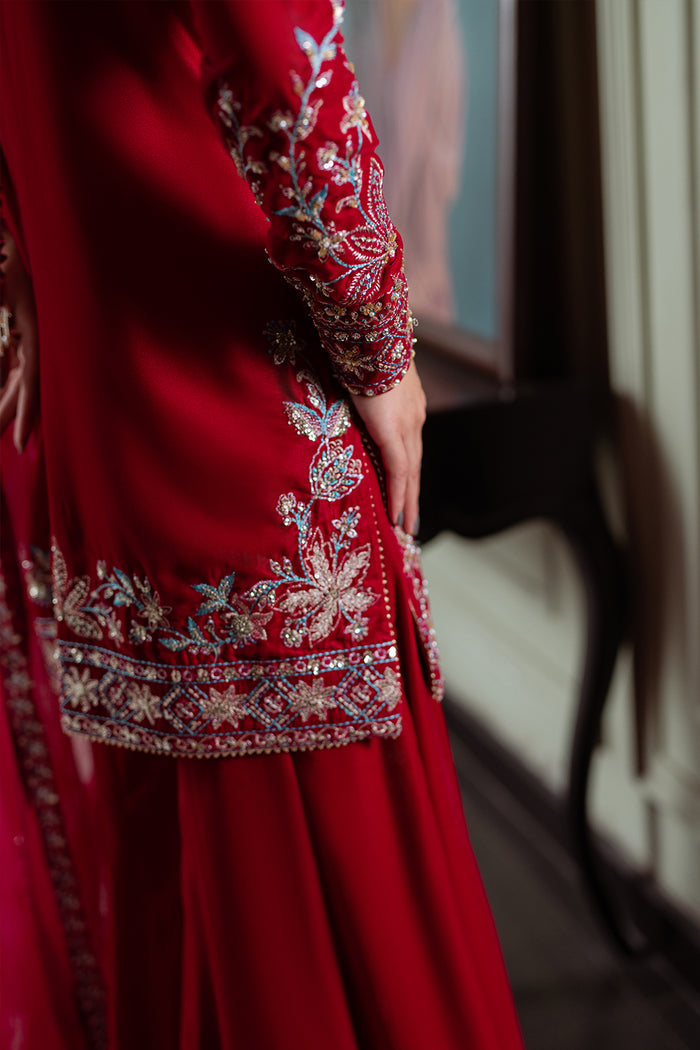 Saira Rizwan | Velvet Pret 25 | SHIREEN-SRVP25-04 - Formal Dress - available at Maria Faisal in UK and USA.