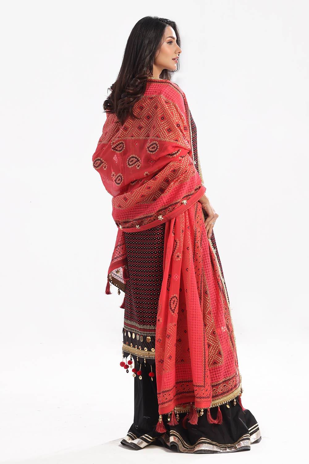 Gul Ahmed | Chunri Lawn 25 | BM-52017 by Maria Faisal - Registered Vendor of : Gul Ahmed - type : Ladies Clothes - 100% original wedding dresses