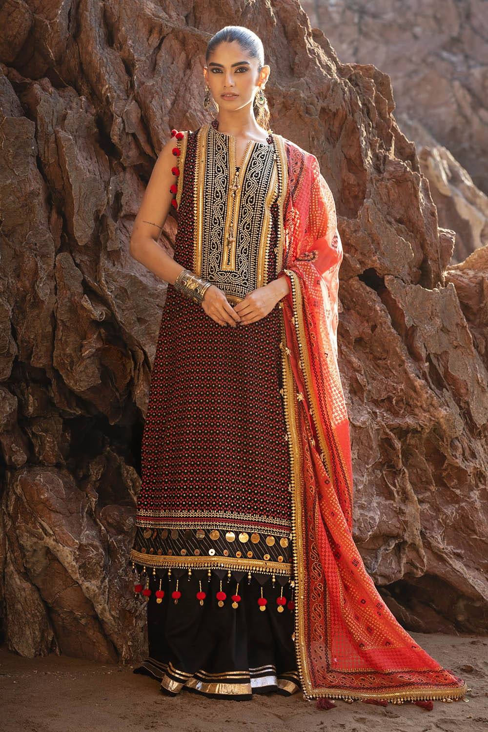 Gul Ahmed | Chunri Lawn 25 | BM-52017 by Maria Faisal - Registered Vendor of : Gul Ahmed - type : Ladies Clothes - 100% original wedding dresses