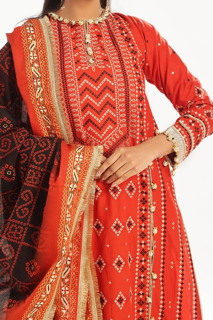 Gul Ahmed | Chunri Lawn 25 | CL-52443 by Maria Faisal - Registered Vendor of : Gul Ahmed - type : Ladies Clothes - 100% original wedding dresses