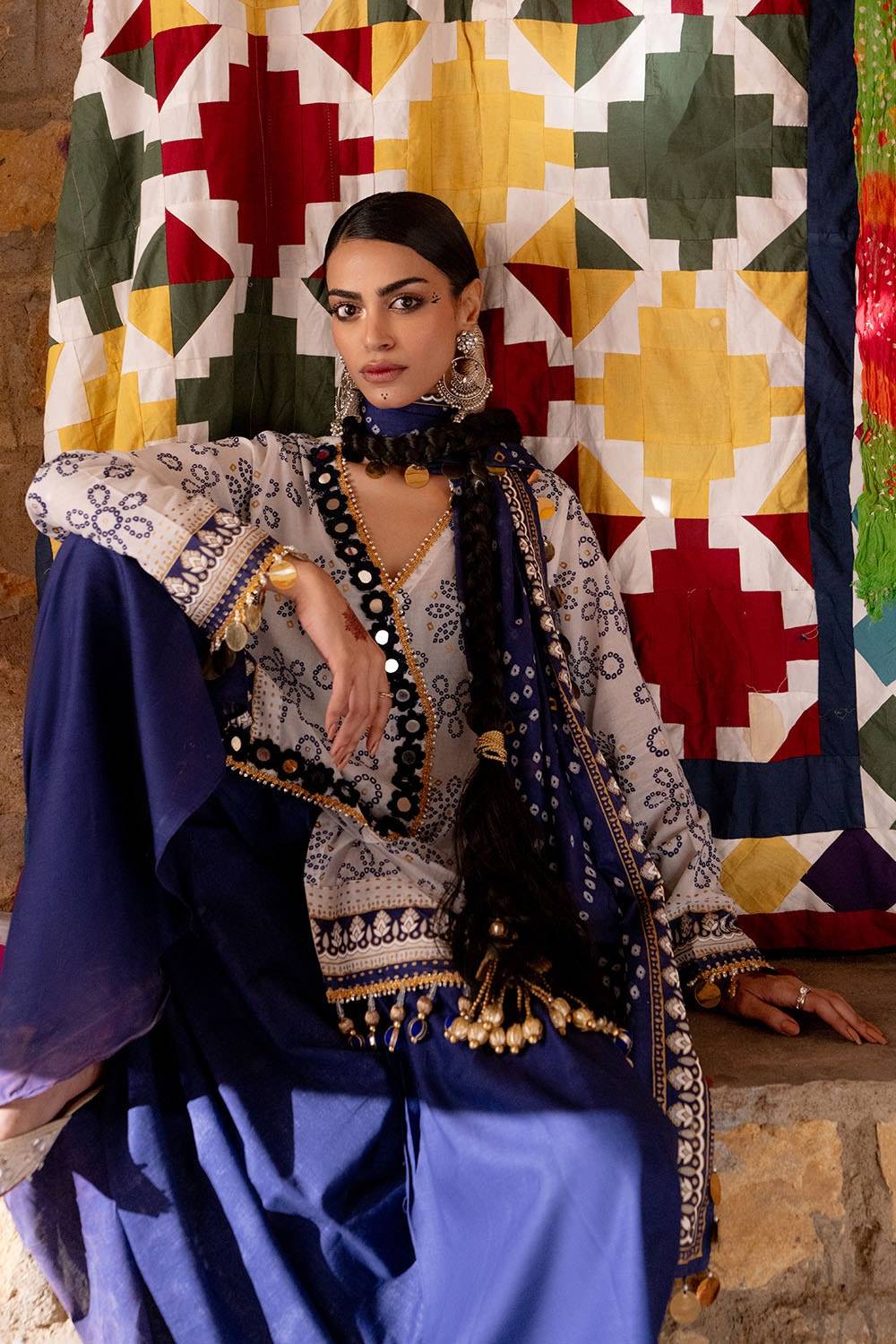 Gul Ahmed | Chunri Lawn 25 | CL-52411 B by Maria Faisal - Registered Vendor of : Gul Ahmed - type : Ladies Clothes - 100% original wedding dresses