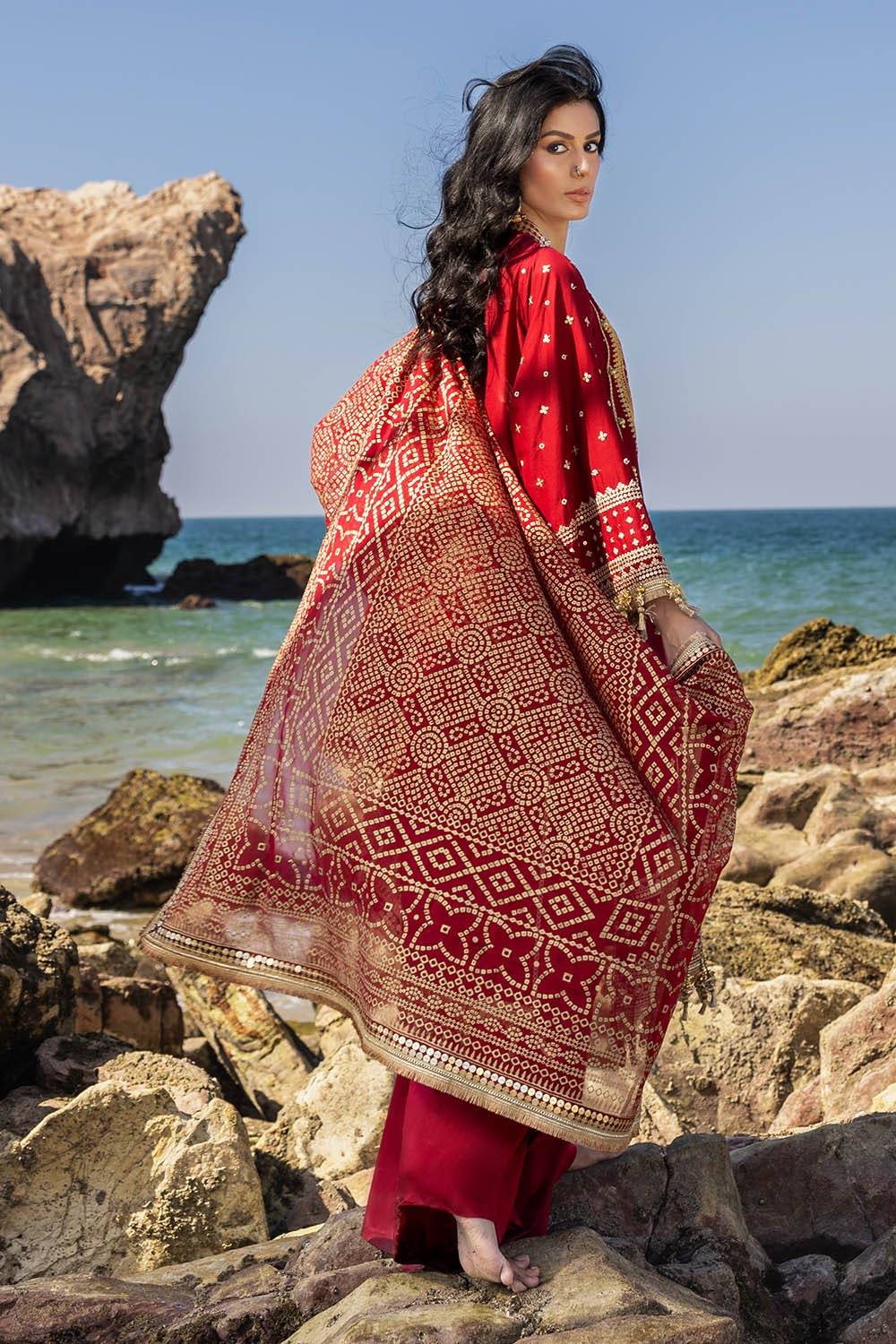 Gul Ahmed | Chunri Lawn 25 | BM-52018 by Maria Faisal - Registered Vendor of : Gul Ahmed - type : Ladies Clothes - 100% original wedding dresses