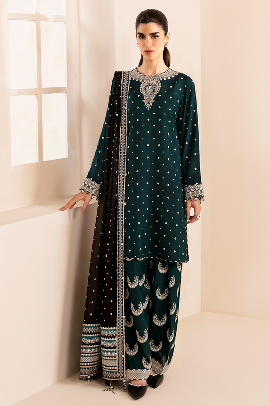 Jazmin | Formals Collection | Raw Silk UR-7035 - Ladies Clothes - Maria Faisal