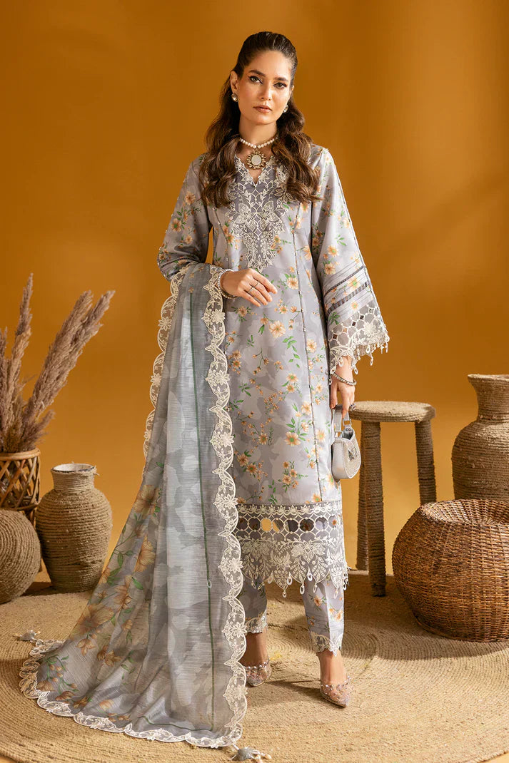 Alizeh | Maahi Embroidered Lawn | Lina - Pakistani Dress - Maria Faisal