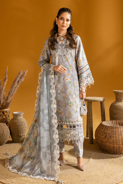Alizeh | Maahi Embroidered Lawn | Lina - Pakistani Dress - Maria Faisal