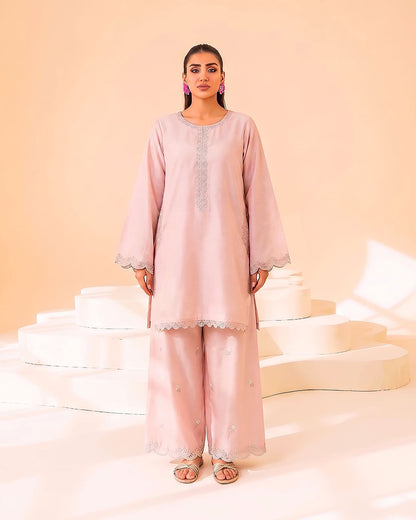 Faiza Faisal | FNF Cords Edit |HARMONY PINK - Casual Dress - available at Maria Faisal in UK and USA.