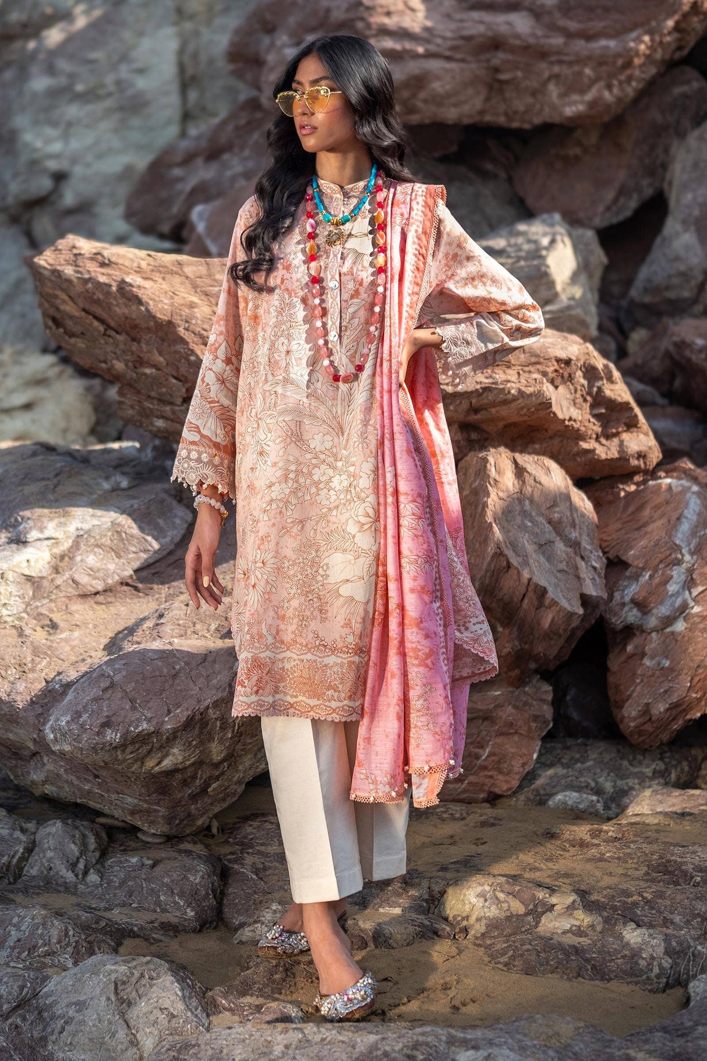 Sana Safinaz | Mahay Spring 24 | H241-009B-2DD - Ladies Clothes - Maria Faisal