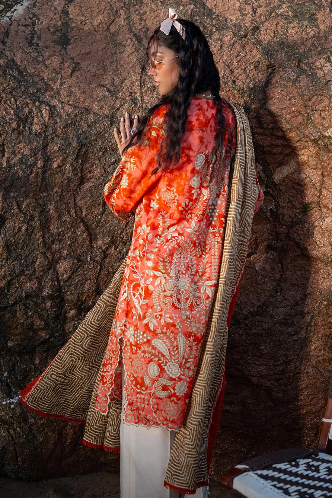Sana Safinaz | Mahay Spring 24 | H241-018A-2BG - Ladies Clothes - Maria Faisal