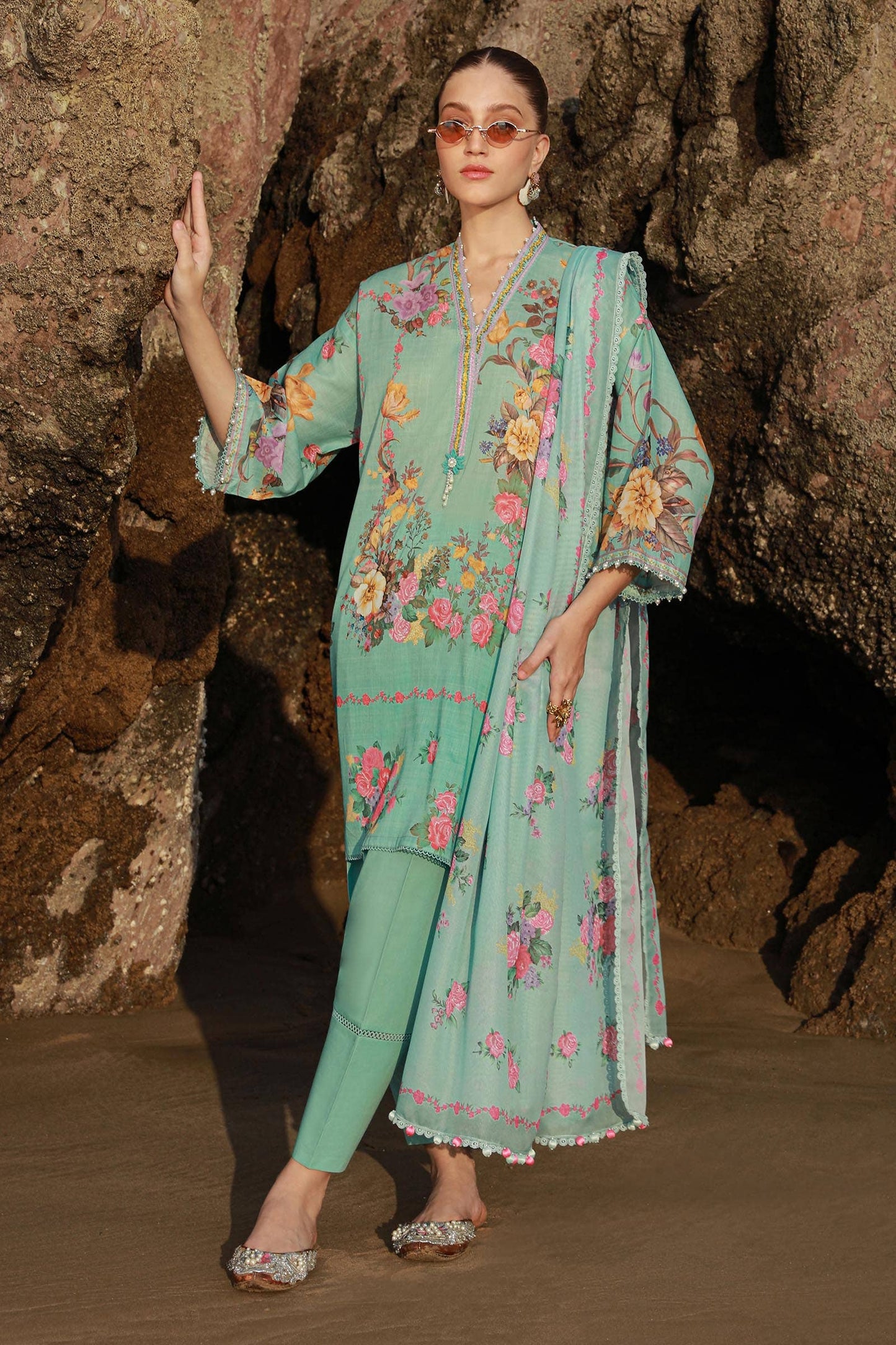 Sana Safinaz | Mahay Spring 24 | H241-026B-3CS - Ladies Clothes - Maria Faisal