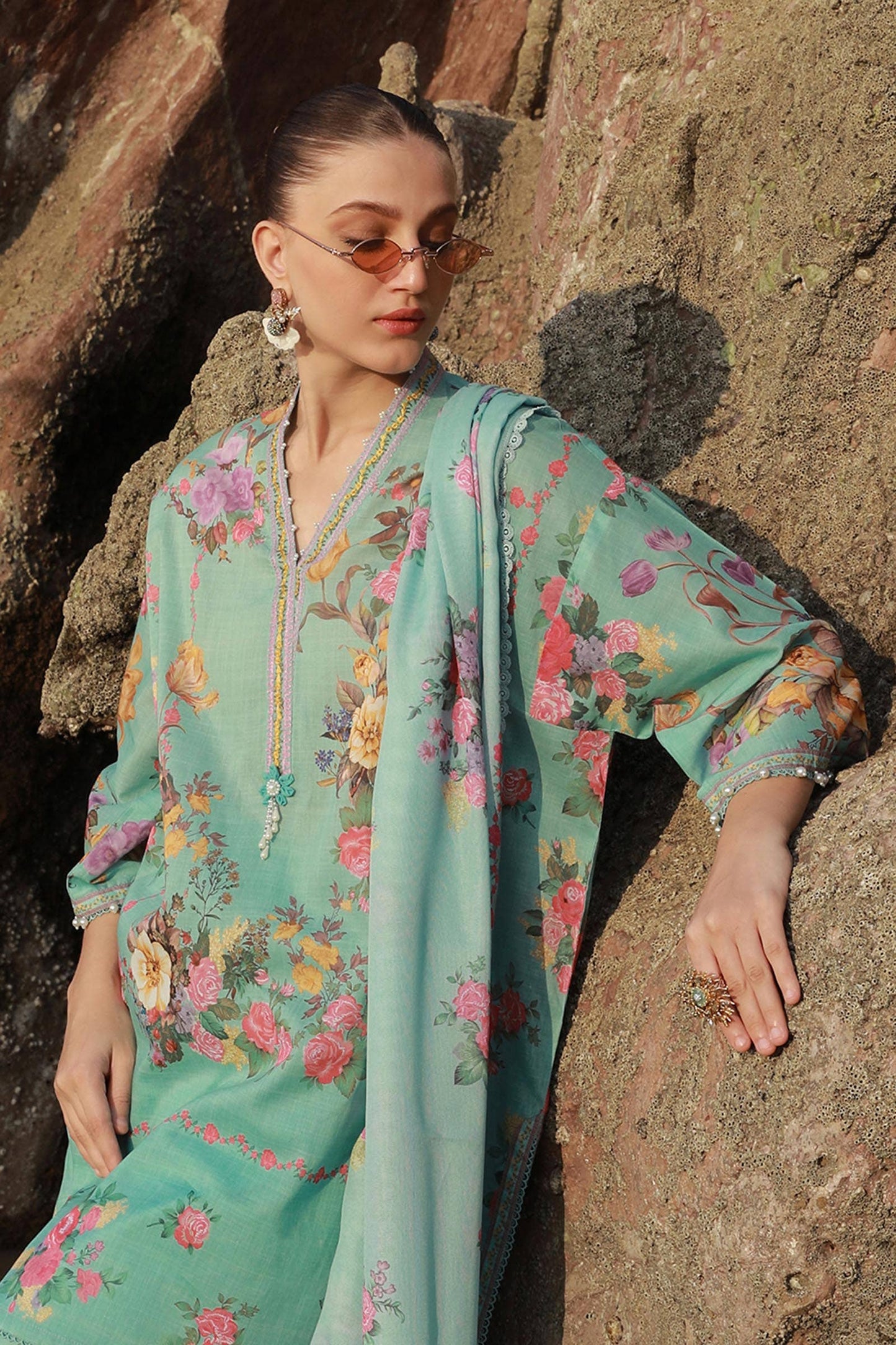 Sana Safinaz | Mahay Spring 24 | H241-026B-3CS - Ladies Clothes - Maria Faisal