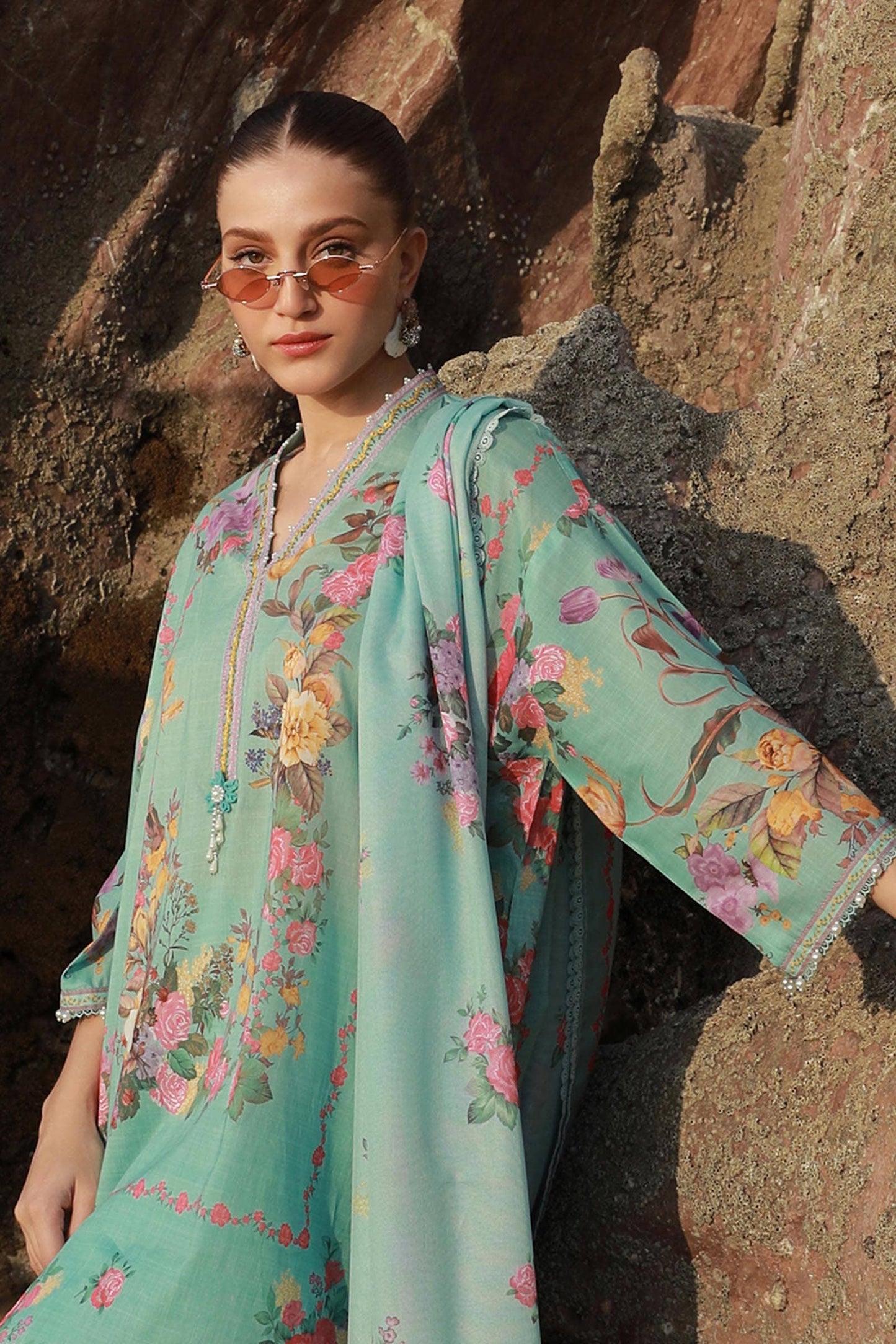 Sana Safinaz | Mahay Spring 24 | H241-026B-3CS - Ladies Clothes - Maria Faisal