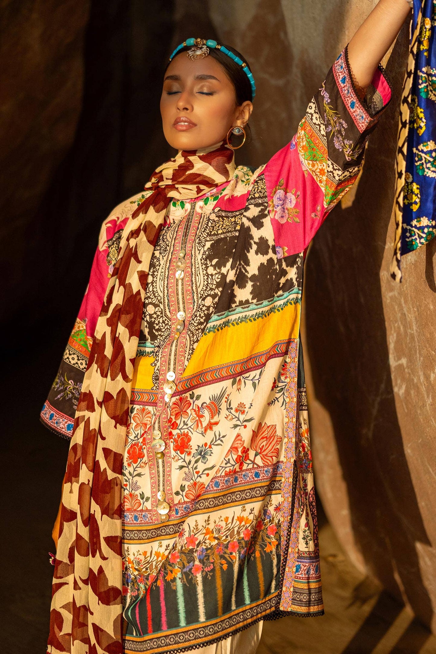 Sana Safinaz | Mahay Spring 24 | H241-027A-2I - Ladies Clothes - Maria Faisal