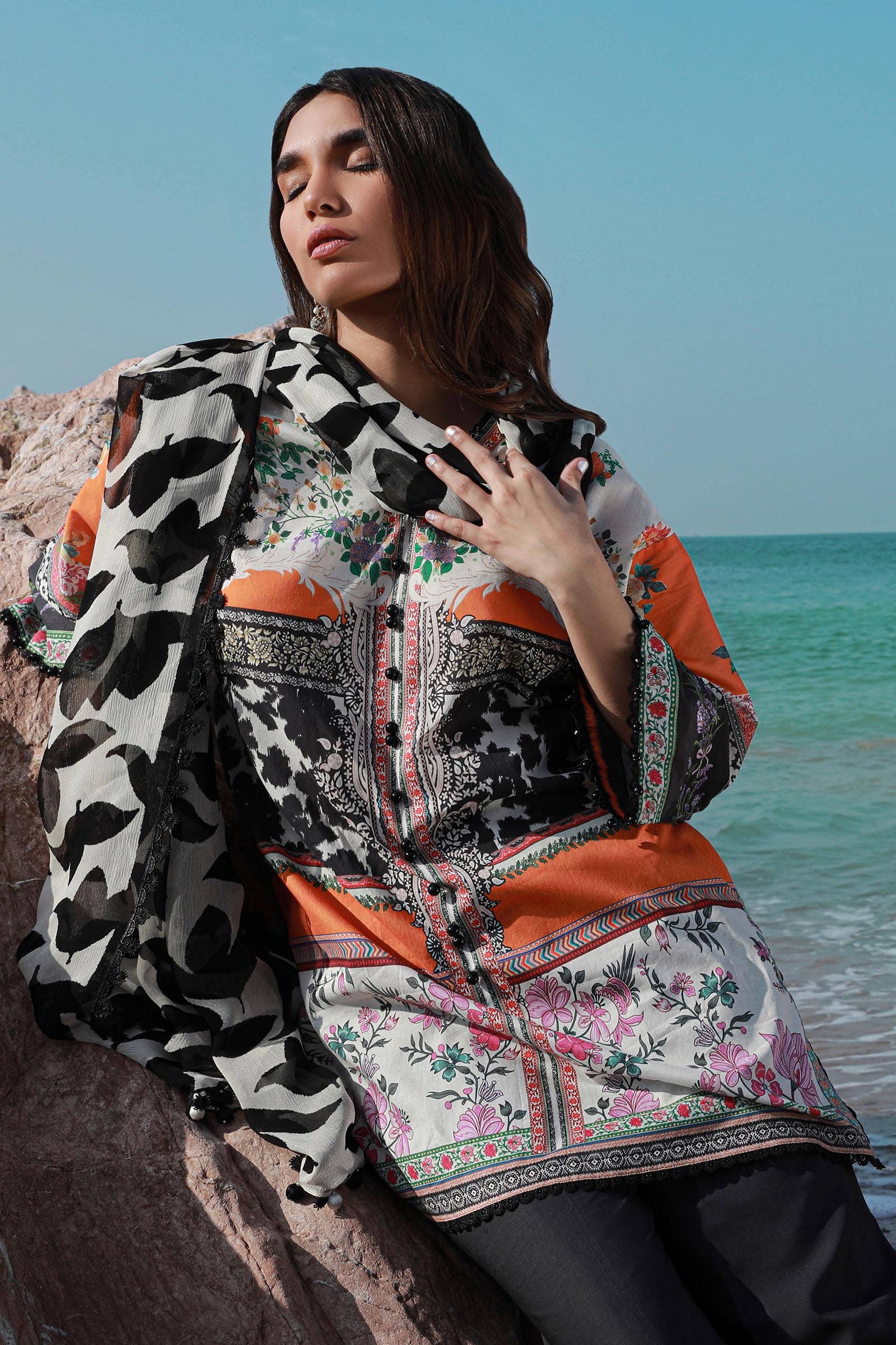 Sana Safinaz | Mahay Spring 24 | H241-027B-2I - Ladies Clothes - Maria Faisal