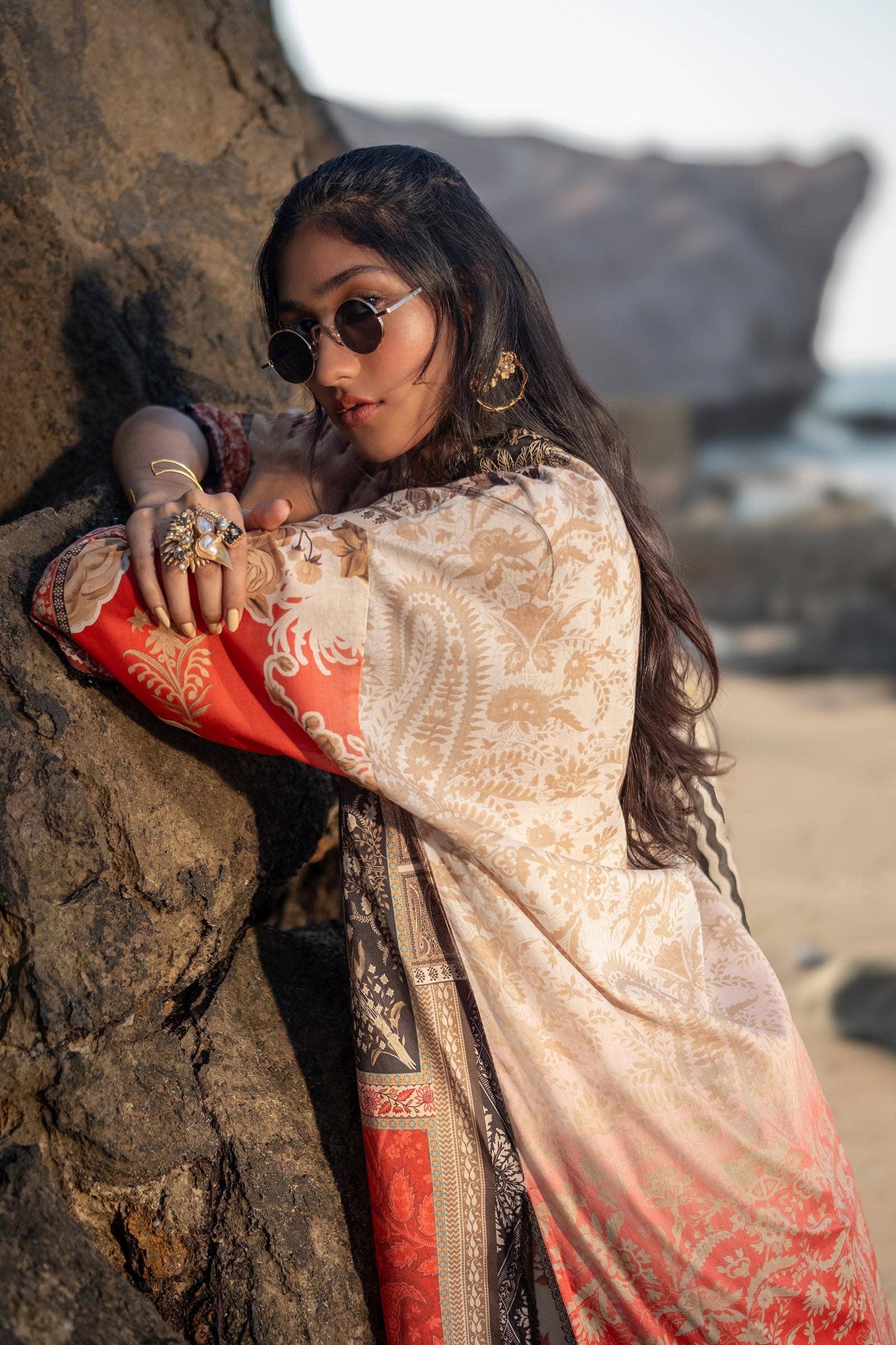 Sana Safinaz | Mahay Spring 24 | H241-028A-2BG - Ladies Clothes - Maria Faisal