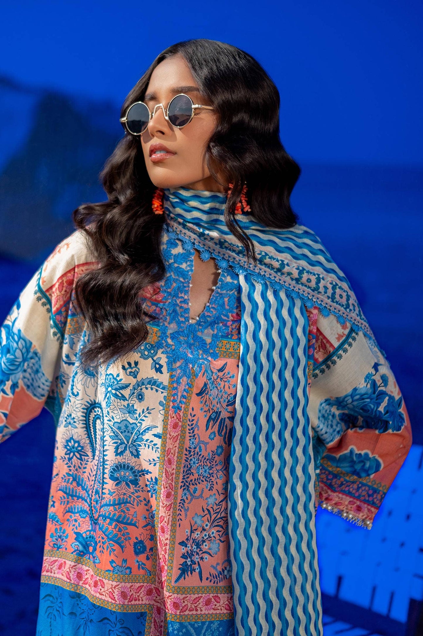 Sana Safinaz | Mahay Spring 24 | H241-028B-2BG - Ladies Clothes - Maria Faisal