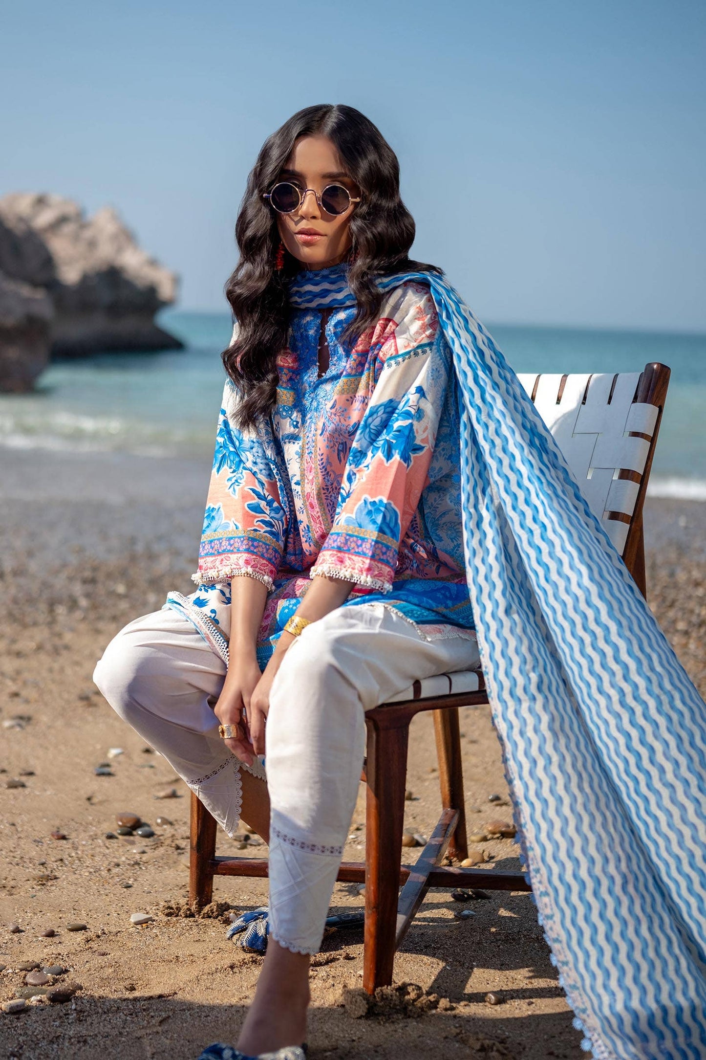 Sana Safinaz | Mahay Spring 24 | H241-028B-2BG - Ladies Clothes - Maria Faisal