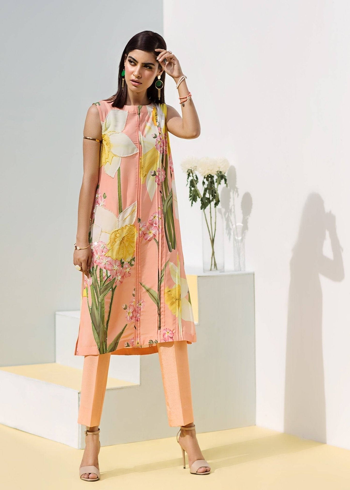 Hana | Daffodils Ready to Wear | Peach Merlin by Maria Faisal - Registered Vendor of : Hana - type : Ladies Clothes - 100% original wedding dresses