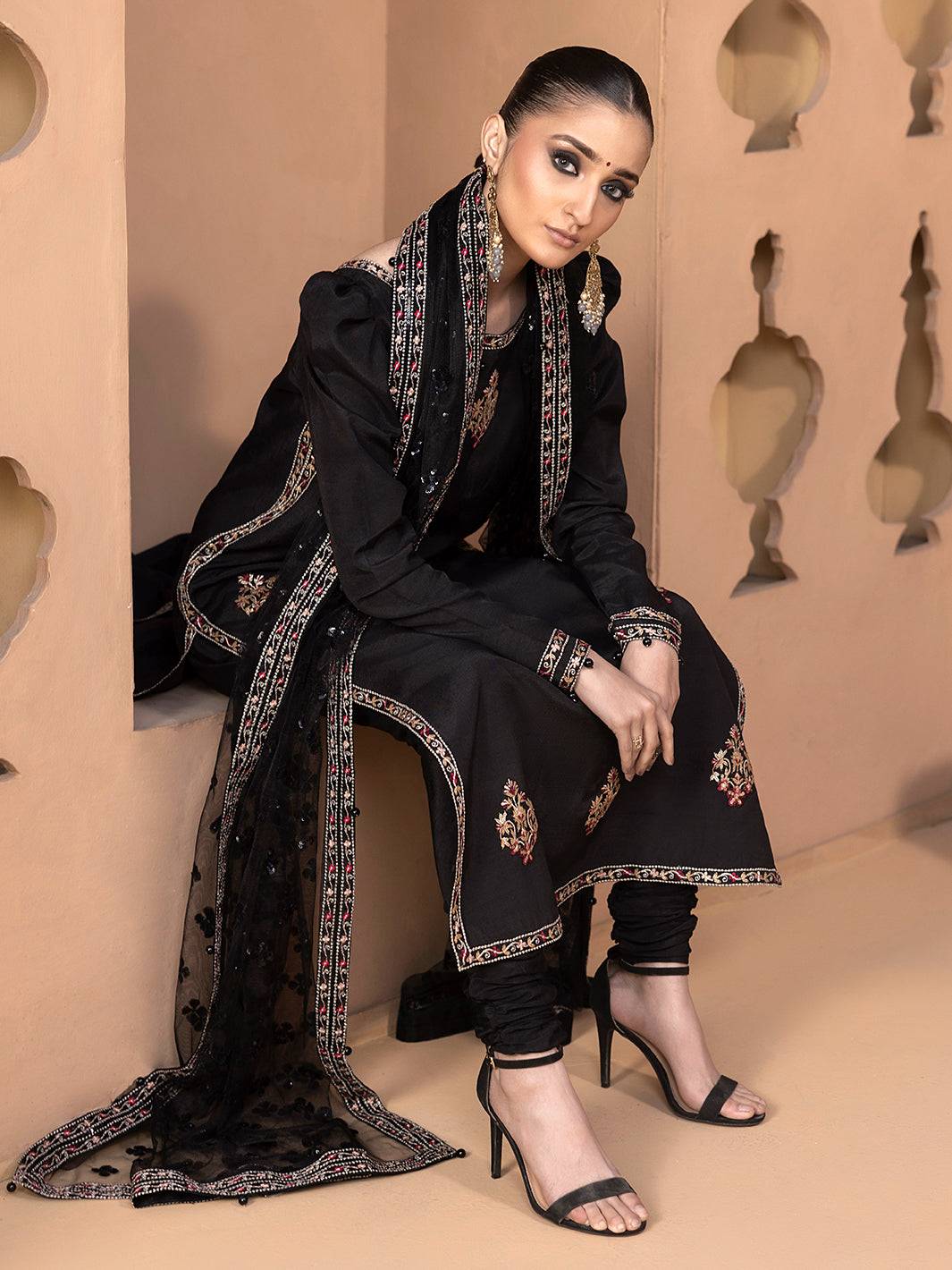 Hem Stitch | Raw Silk Edit 25 | Haya by Maria Faisal - Registered Vendor of : Hemstitch - type : Ladies Clothes - 100% original wedding dresses