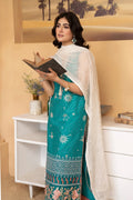 Hemstitch | Summer Luxury Lawn 24 | Turquoise - Ladies Clothes - Maria Faisal