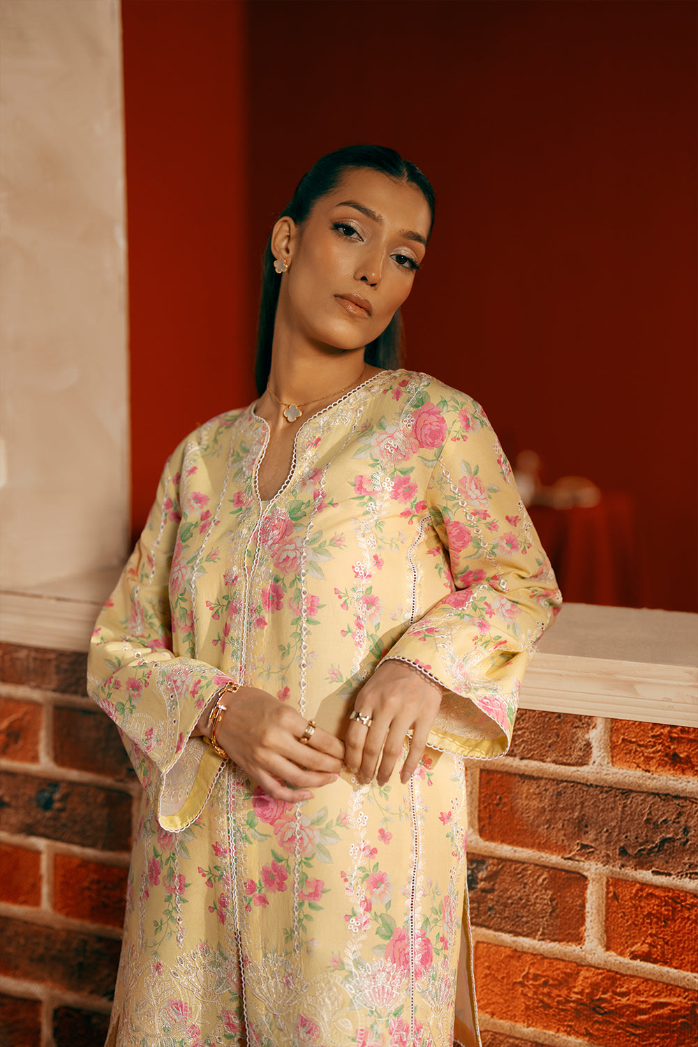 Saira Rizwan | Joolie Co ords | YELLOW-JBP25-01 - Ladies Clothes - Maria Faisal