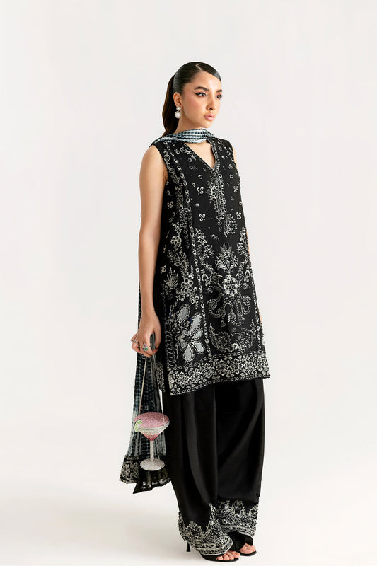 Saira Rizwan | Silk Luxe 26 | MEHER-SRLSP-26-01 - Dress - available at Maria Faisal in UK and USA.