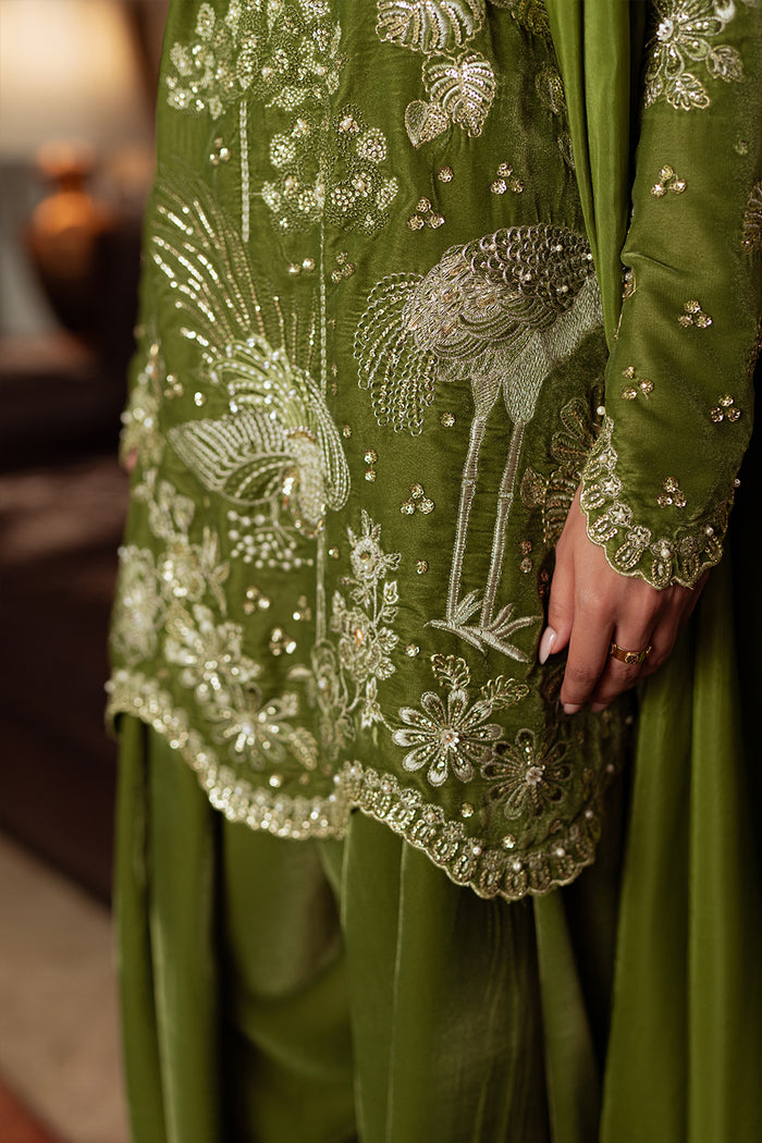Saira Rizwan | Velvet Pret 25 | KAHWA-SRVP25-08 - Formal Dress - available at Maria Faisal in UK and USA.