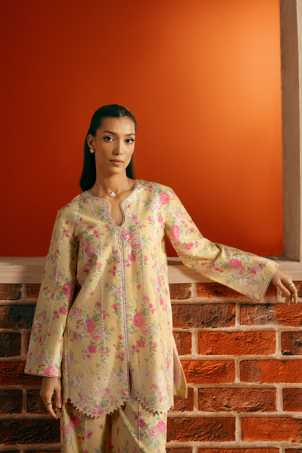 Saira Rizwan | Joolie Co ords | YELLOW-JBP25-01 - Ladies Clothes - Maria Faisal