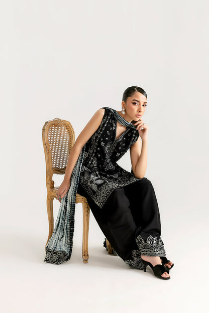 Saira Rizwan | Silk Luxe 26 | MEHER-SRLSP-26-01 - Dress - available at Maria Faisal in UK and USA.