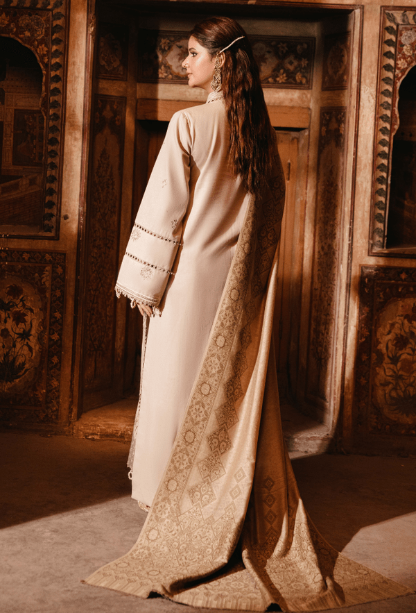 Hum dum | Onora Chapter 2 | D02 - is Pale Brown dress from Humdum - Ladies Clothes - Maria Faisal