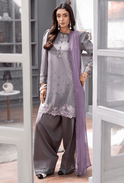 Humdum | Fareesha 26 | D05 - is Lavender Grey dress from Humdum - Ladies Clothes - Maria Faisal