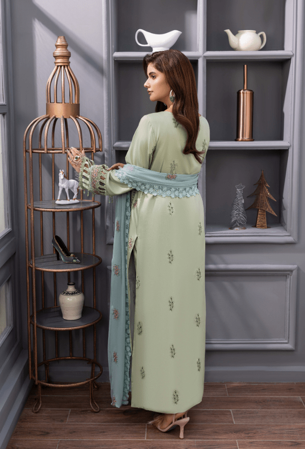 Humdum | Fareesha 26 | D06 - is Pastel Mint dress from Humdum - Ladies Clothes - Maria Faisal