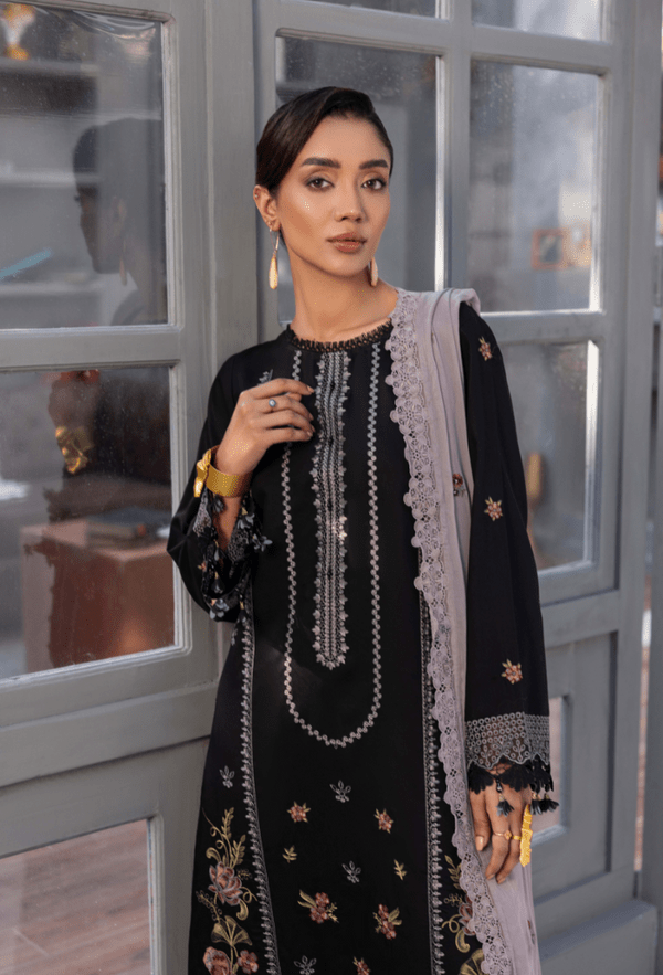 Humdum | Fareesha 26 | D10 - is Black dress from Humdum - Ladies Clothes - Maria Faisal
