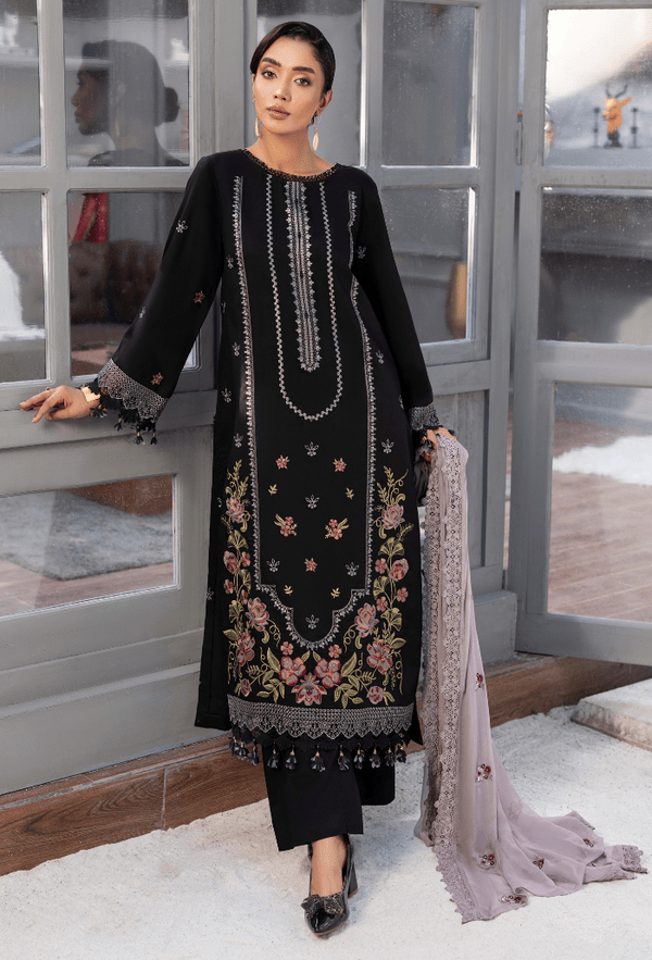 Humdum | Fareesha 26 | D10 - is Black dress from Humdum - Ladies Clothes - Maria Faisal